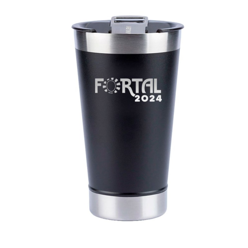 Copo Térmico de Cerveja (com tampa) Stanley Matte Black Fortal | 473ML